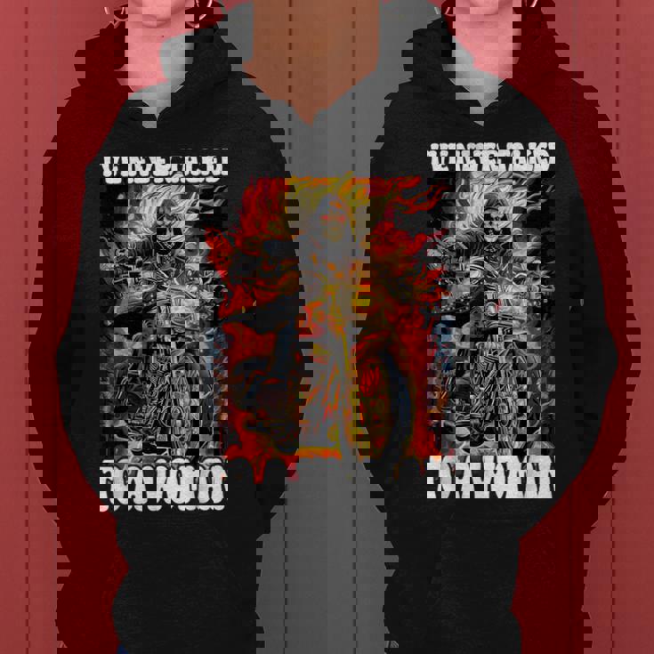 I've Never Talked To A Woman Cringe Skeleton Sudadera con capucha para mujer