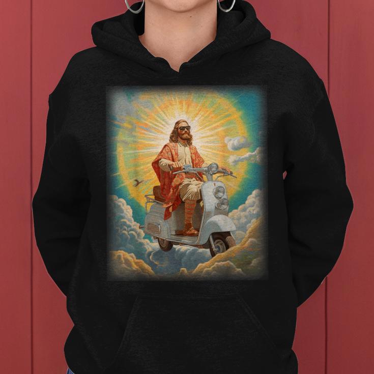 Jesusespa Driver Heaven Christian Hippie Biker Kapuzenpullover für Damen