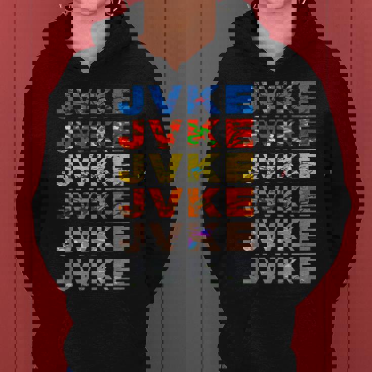 Jvke Colorful With Butterfly And Snake Vintage Retro Women Hoodie