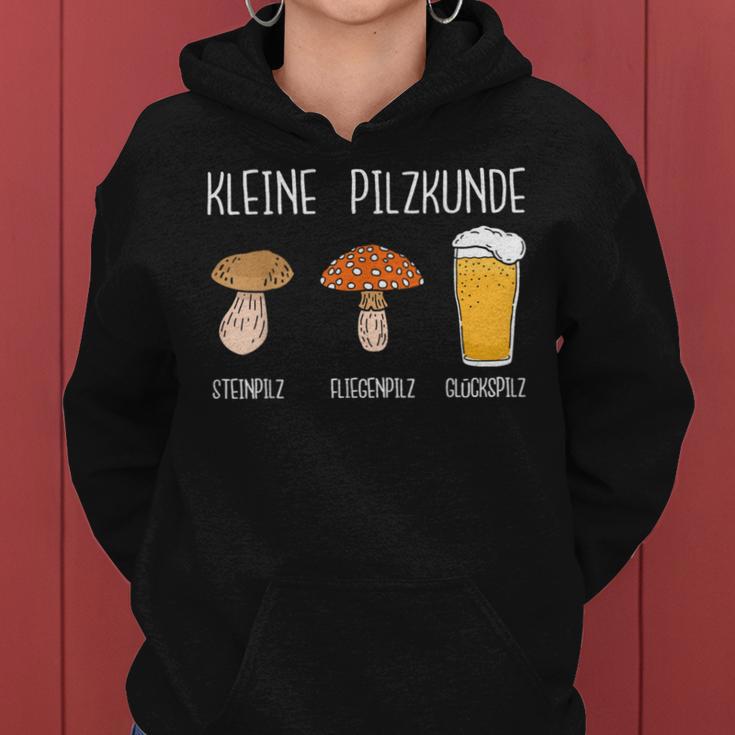 Kleine Pilzkunde Glückspilz Beer Kapuzenpullover für Damen