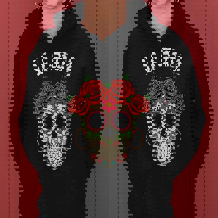 La Jefa Sugar Skullêtements Mexicain Dia De Los Muertos Dead Sweat à capuche femme