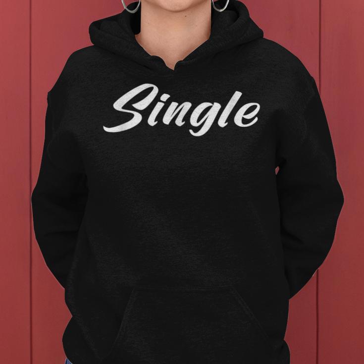 Lettering Single Partnersuche Women's Kapuzenpullover für Damen