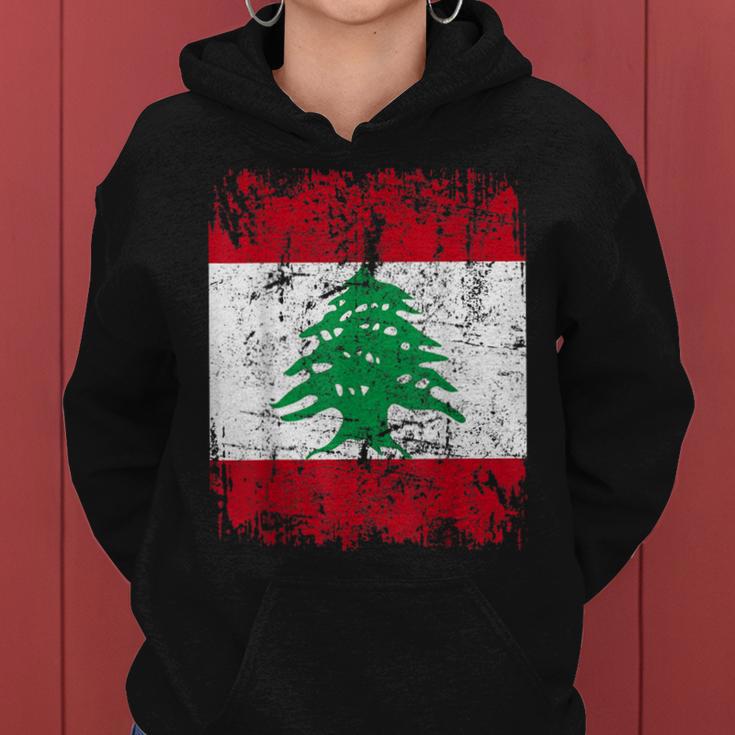 Libanon Flag For And Women Kapuzenpullover für Damen