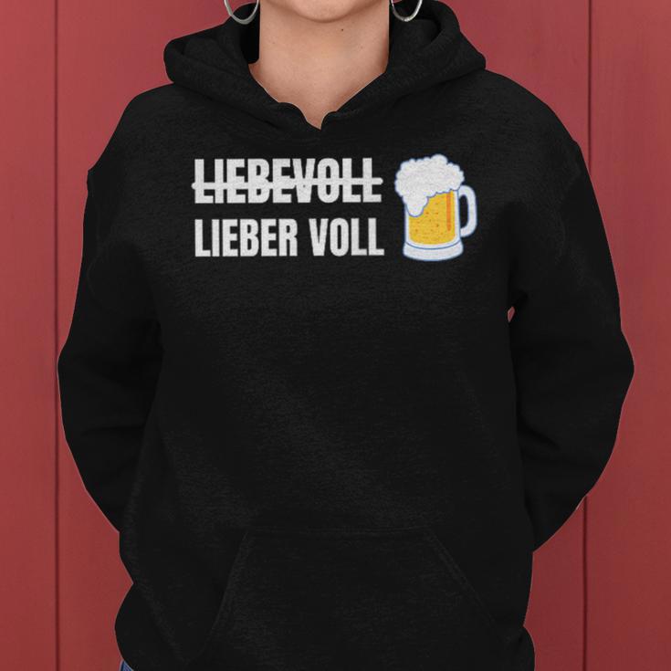 Liebevoll Lieberoll Alcohol And Beer Kapuzenpullover für Damen