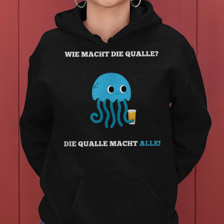 Lustiges Wie Macht Jellyfish Beer Party Alcohol Mallorca Kapuzenpullover für Damen