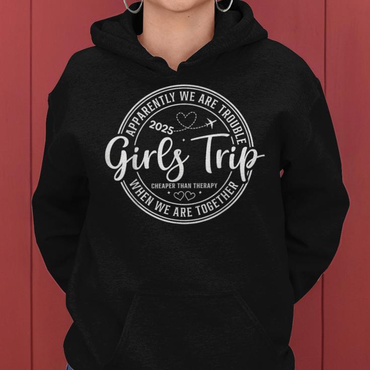 Mädchenwochenende Frauen We Are Trouble Girls Trip 2025 Kapuzenpullover für Damen