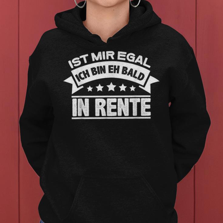 Mir Egal Ich Bin Bald In Rente Ruhestand Pensioner Women's Kapuzenpullover für Damen