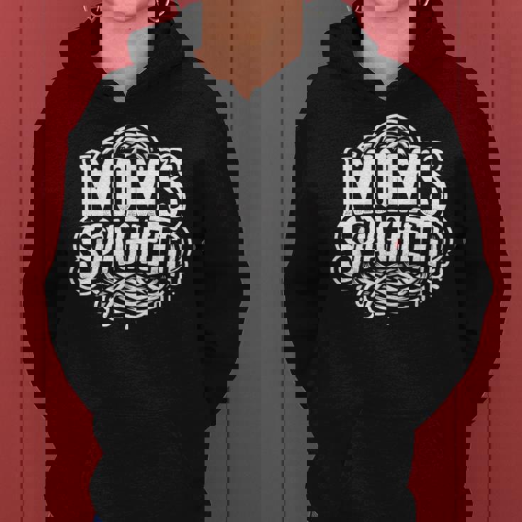 Mom's Spaghetti Mom Grandma Graphic Women Hoodie
