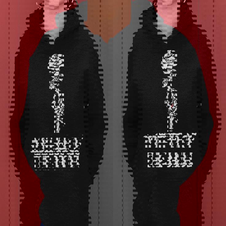 Mother Of The Bride Skeleton Gothic Bachelorette Wedding Women Hoodie