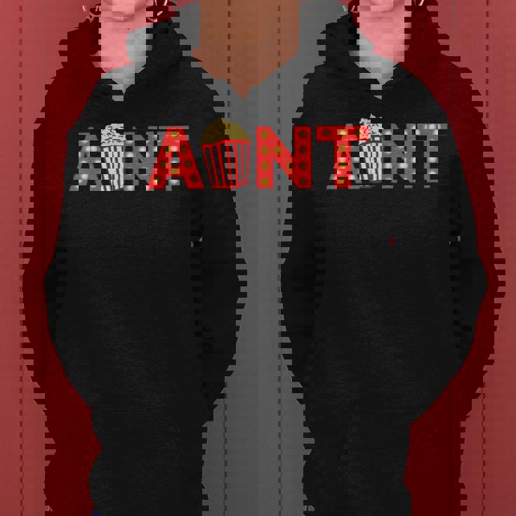 Movie Night Party Aunt Movie Theme Birthday Party Matching Women Hoodie