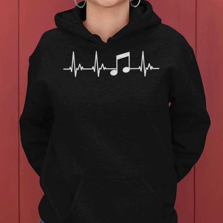 Musician Mein Herz Schlägt Für Musik Women's Kapuzenpullover für Damen