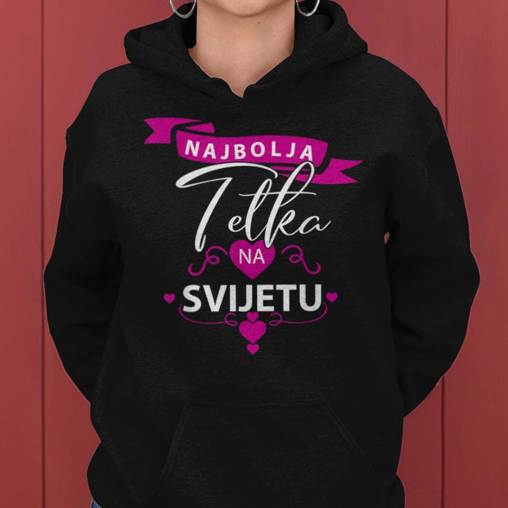 Najbolja Tetka Na Svijetu Beste Oma Der Welt Aunt Tetka Kapuzenpullover für Damen