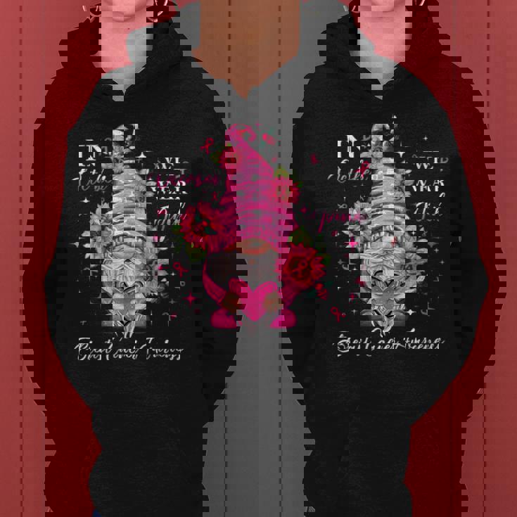 In October We Wear Pink Gnome Breast Cancer Awareness Women Hoodie
