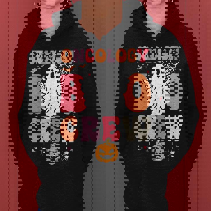 Oncology Boo Crew Ghost Halloween Spooky Costume Nurse Women Hoodie Oncology Boo Crew Ghost Halloween Spooky Costume Nurse Women Hoodie