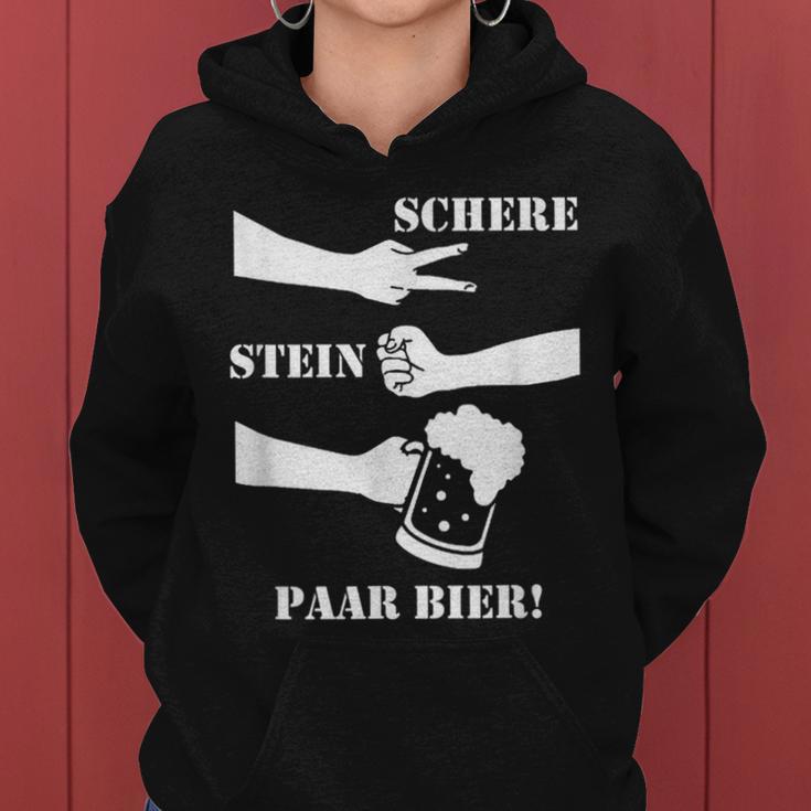 Pair Of Scissors Stone Beer Malle Jga Saufsprechen Kapuzenpullover für Damen