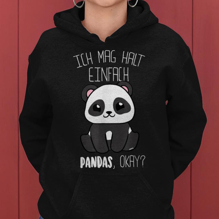 Panda Ich Mag Halt Pandas Okay Panda Bear Kapuzenpullover für Damen