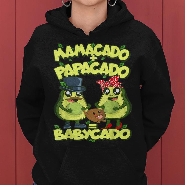 Papacado Mamacado Babycado Family Avocado Kapuzenpullover für Damen