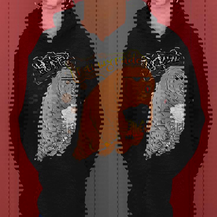 Partigrade Beer Drinking Tardigrade Nerd Party Science Joke Felpa con cappuccio da donna