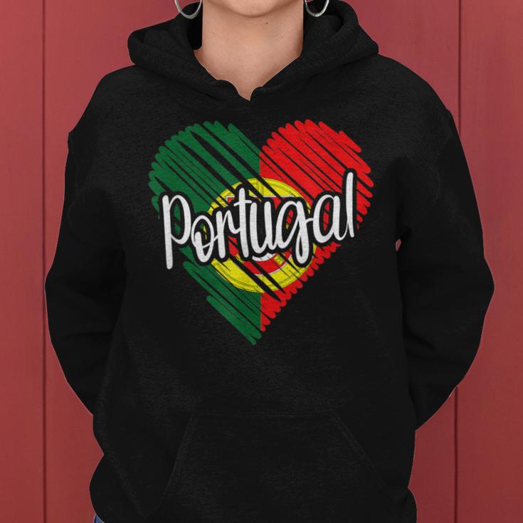 Portugal For Portuguese Heart Flag For Portugal Kapuzenpullover für Damen