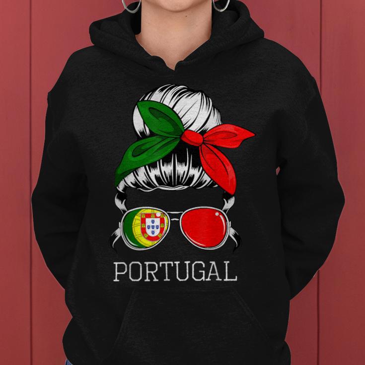 Portuguese Girl Portugal Woman Proud Portugal Flag Bandana Kapuzenpullover für Damen