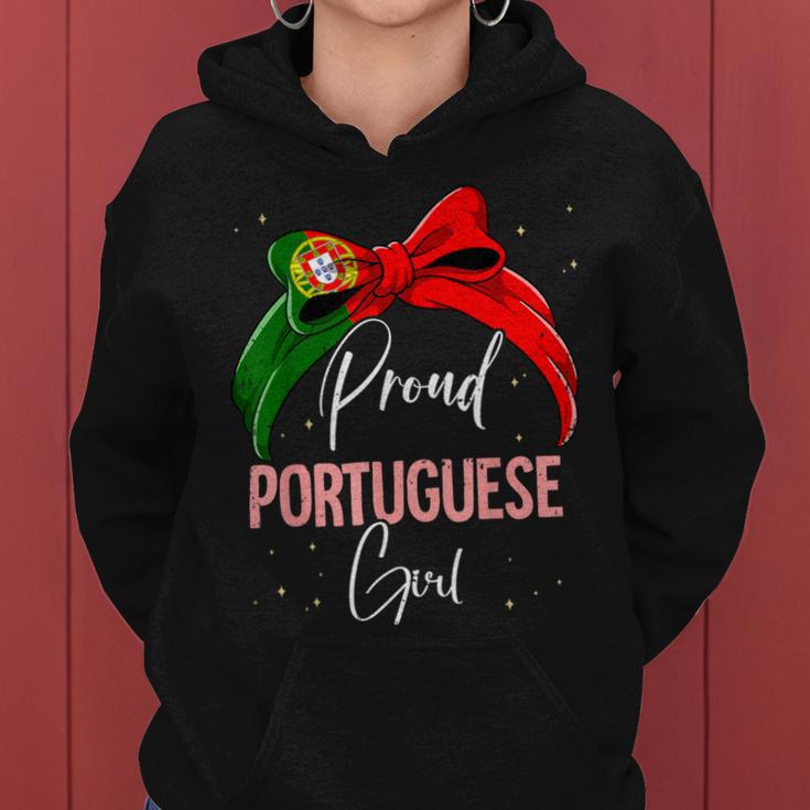 Proud Portuguese Girl Portugal Kapuzenpullover für Damen