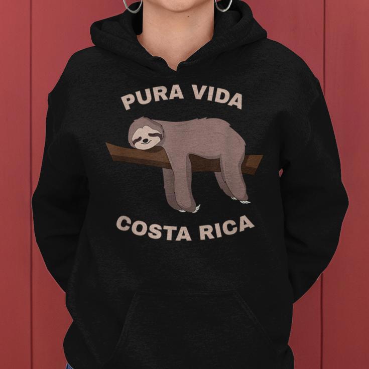 Puraida Costa Rica Cool Costa Rica Sloth Kapuzenpullover für Damen