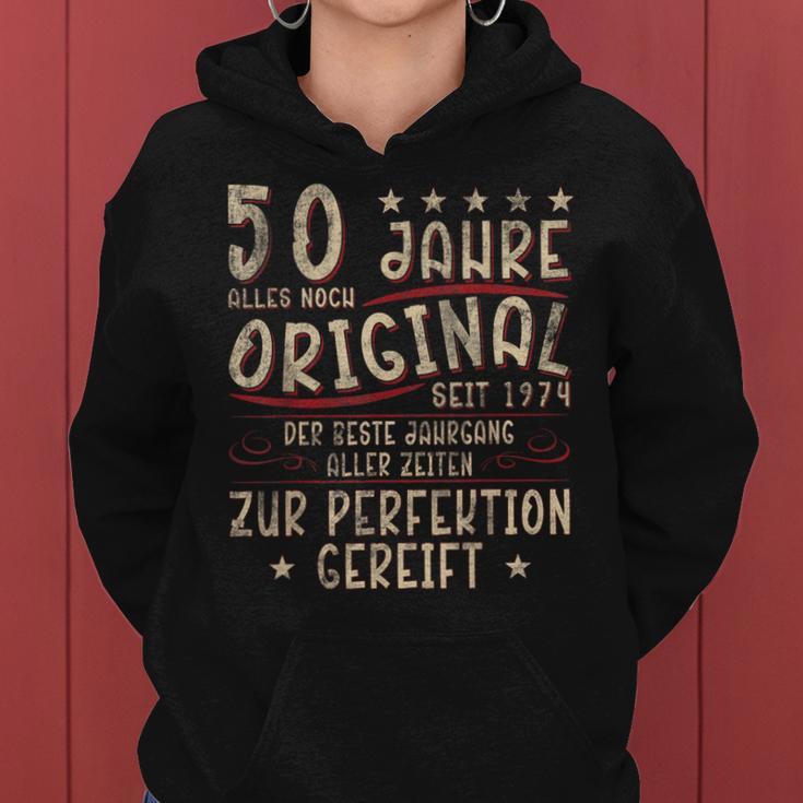 Retro 50 Jahre Jahrgang 1974 Limited Edition 50Th Man Woman Kapuzenpullover für Damen