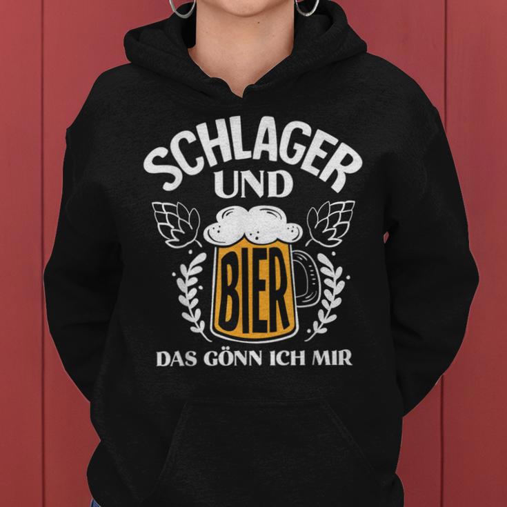 Schlager And Beer Das Gönn Ich Mir Schlagparty Costume Kapuzenpullover für Damen