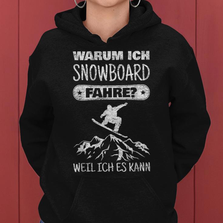 Snowboard Slogan Snowboarder Women's Kapuzenpullover für Damen