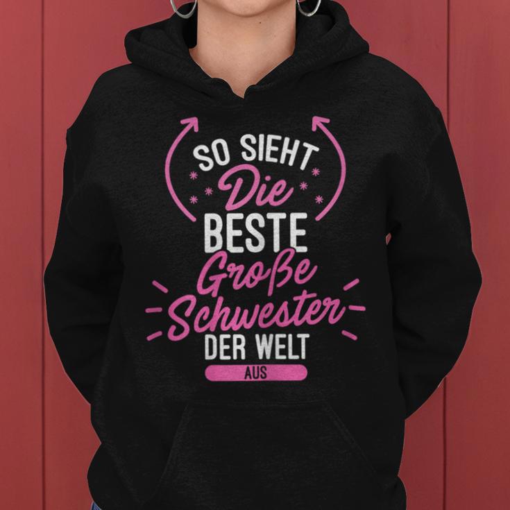 So Sieht Die Beste Schwester Der Welt Aus Kapuzenpullover für Damen