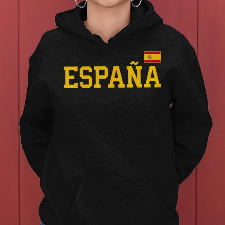 Spain For Children Spanish Flag Red España Blue Kapuzenpullover für Damen