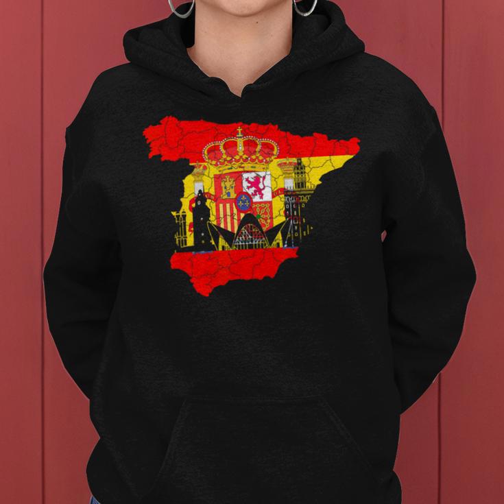 Spain Women's Madrid Spain Espanol Barcelona S Kapuzenpullover für Damen