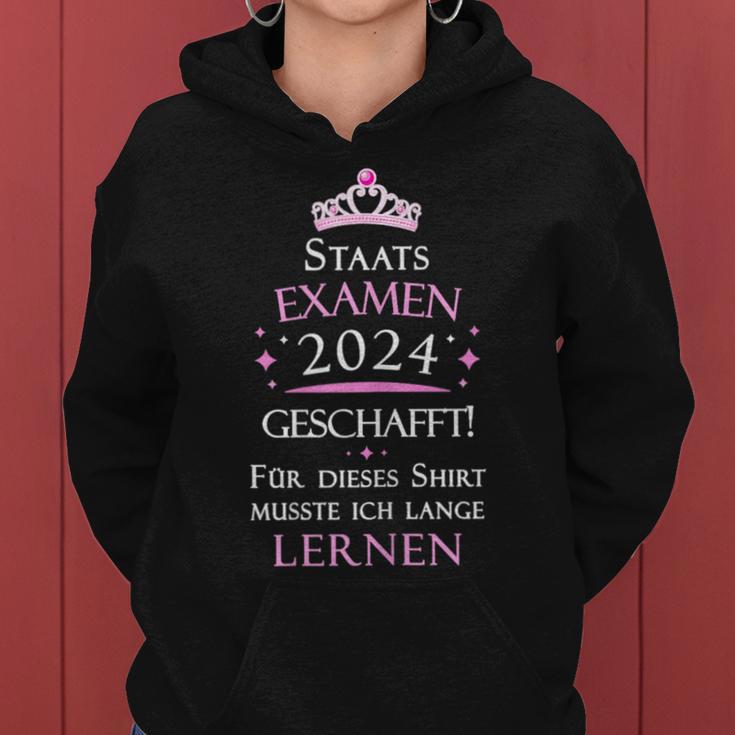 Staatsexamen Jura Teacher Medicine Pharmazie Bestanden 2024 Kapuzenpullover für Damen