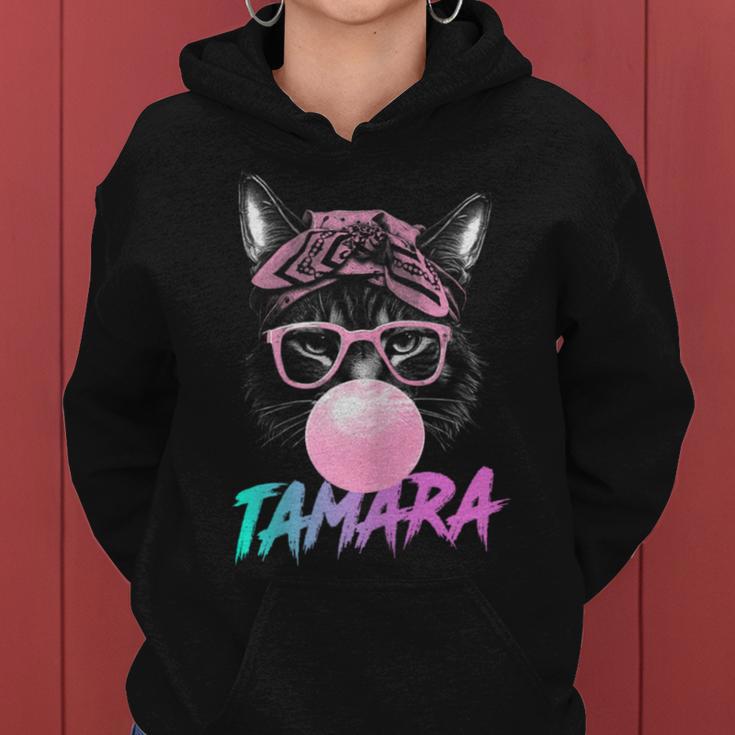 Tamara Schöner Mädchen Name Mit Niedlicher Katze Kapuzenpullover für Damen