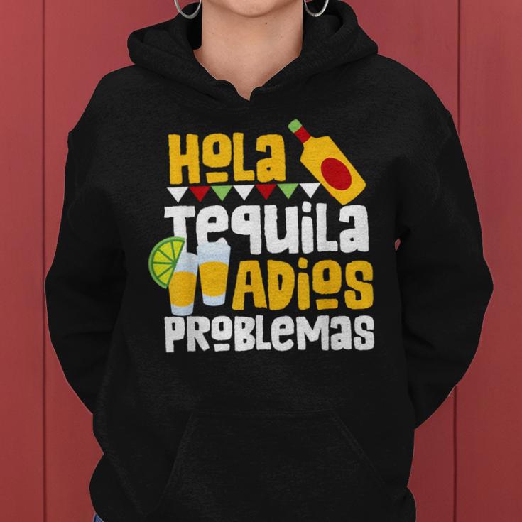 Tequila Cinco De Mayo Hola Tequila Adios Problemas Kapuzenpullover für Damen