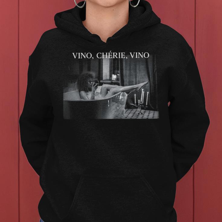 Vino Chérieino Chérie Wine Woman Bathtub Fun Kapuzenpullover für Damen