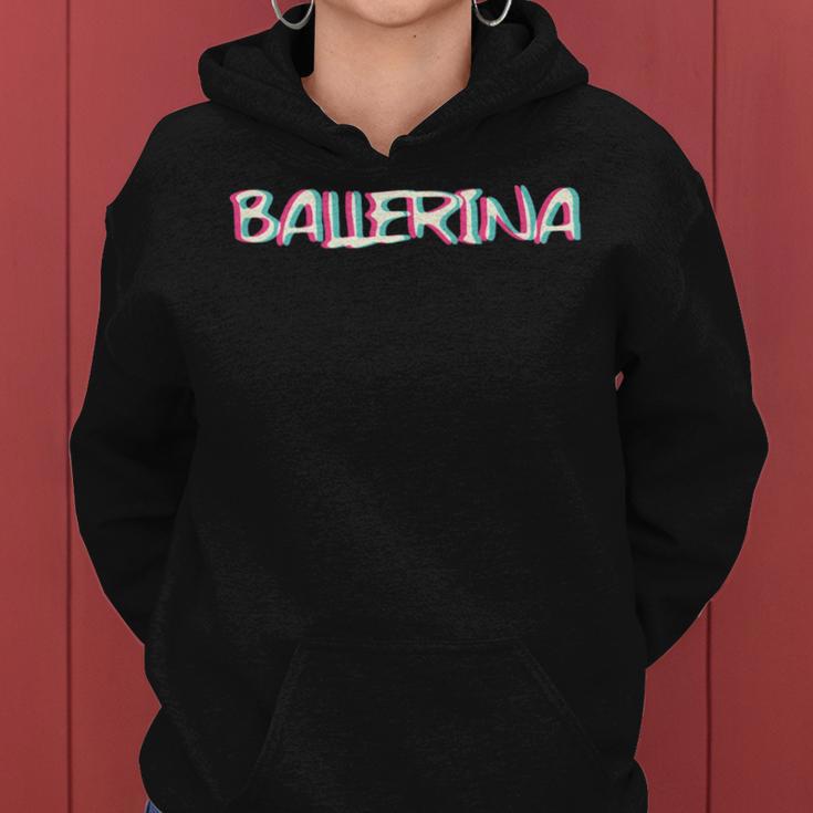 Women's Ballerina Techno Trippy Edm Ballern Hardcore Hardtekk Kapuzenpullover für Damen