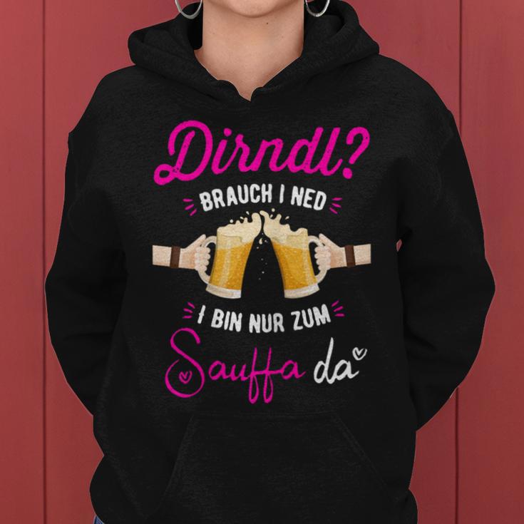 Women's Beer Measure Ich Braucht Kein Dirndl Ich Bin Zum Saufen Hier Kapuzenpullover für Damen