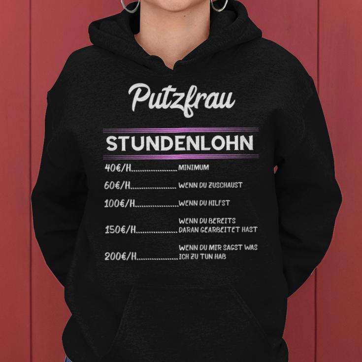 Women's Cleaning Woman “Zeitwhn Putzkraft Putzfee” Kapuzenpullover für Damen