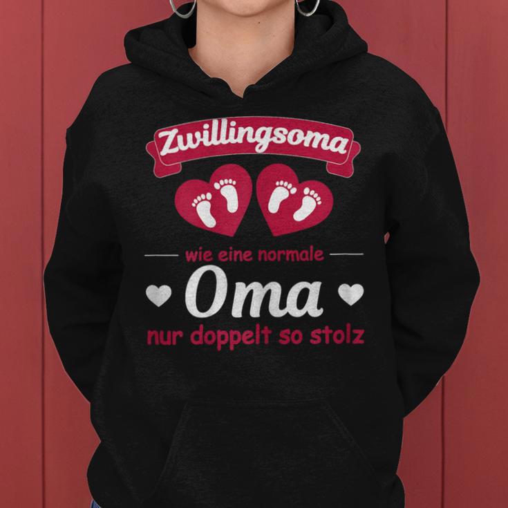 Women's Grandmaon Zwillingen Pregnancy Grandchildren Twin Soma Kapuzenpullover für Damen