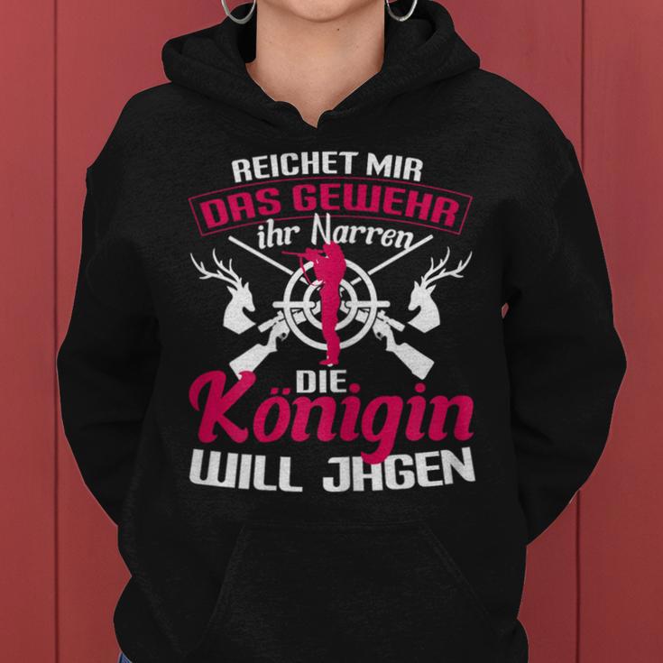 Women's Hunter Reich Mir Das Gewehr Die Queen Will Hagen S Kapuzenpullover für Damen