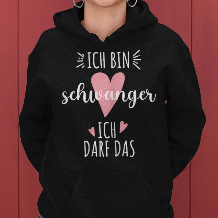 Women's Ich Bin Schwanger Ich Kann Das Behind Ich Bin Schwanger Ich Kann Das Dem Dem Kapuzenpullover für Damen