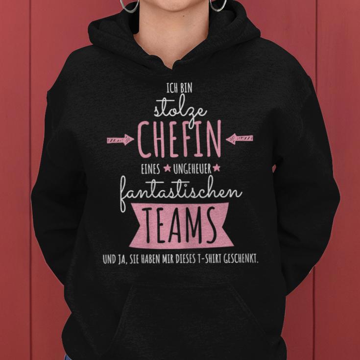 Women's Ich Bin Stolze Chefin Einer Unheuer Fantastischen Team Kapuzenpullover für Damen