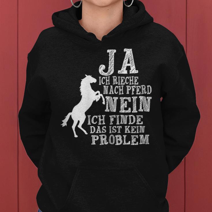 Women's Ja Ich Rieche Nach Pferde Horse Sayings Horse Girl Kapuzenpullover für Damen