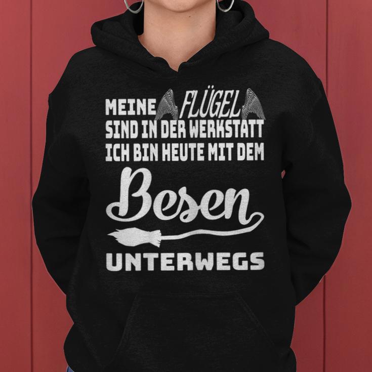 Women's Meine Flügel Sind In Der Werkstatt Cool Sayings Kapuzenpullover für Damen