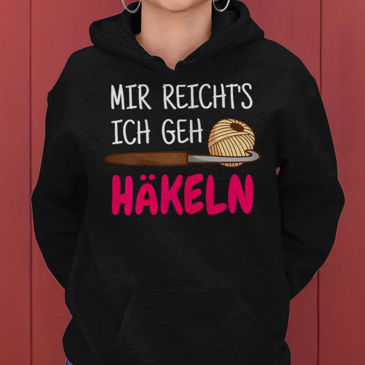 Women's Mir Richts Ich Geh Crochet Saying Kapuzenpullover für Damen