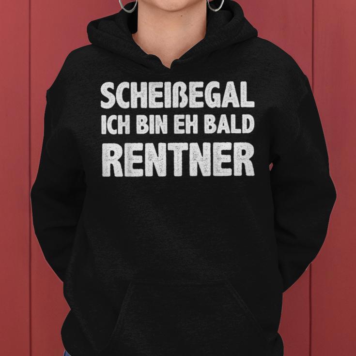 Women's Scheißegal Ich Bin Bald Rentner Retirement Pen Kapuzenpullover für Damen