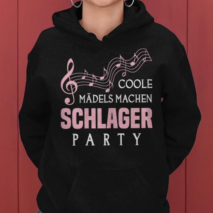 Women's Schlager Hit Party Music Hit Music Quote Kapuzenpullover für Damen