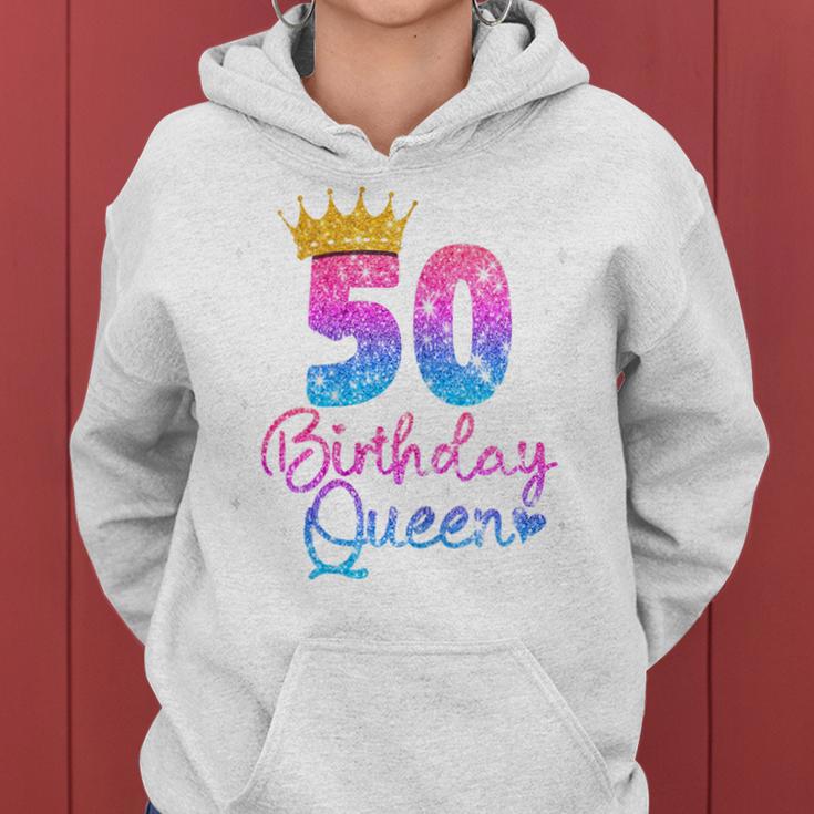 50 Cumpleaños Es – Birthday Queen 50 Sudadera con capucha para mujer