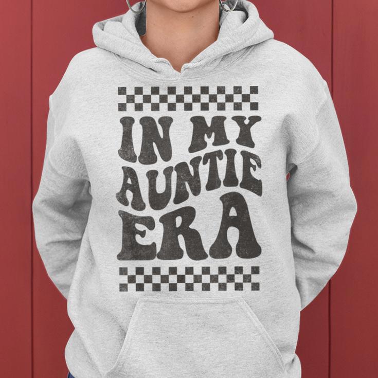 In My Auntie Era Retro Groovy Cool Aunt Auntie Club Gray Kapuzenpullover für Damen